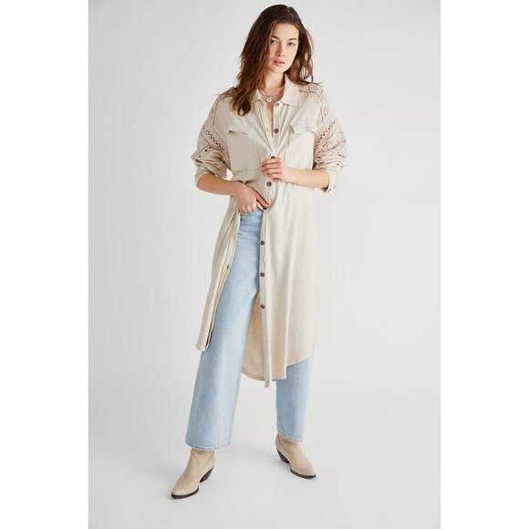 Free People arctic circle knit maxi top size M - Picture 2 of 12